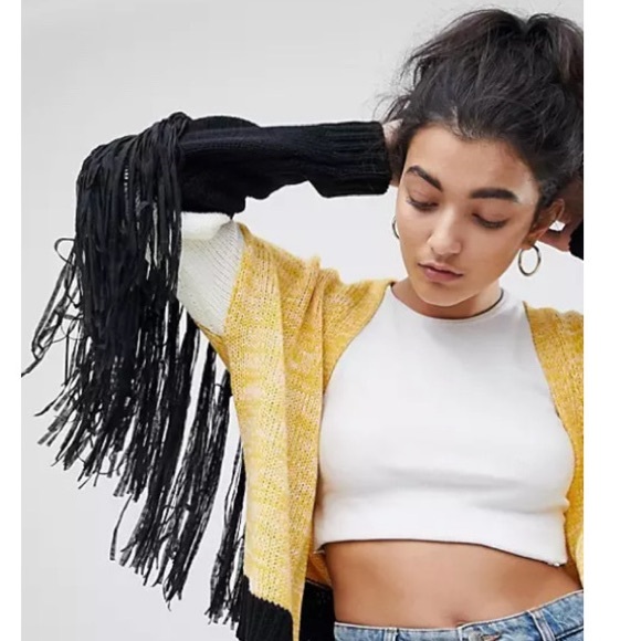 ASOS Cardigan DESIGN premium fringe cardigan NEW WITH TAGS Size 0 - Picture 11 of 11